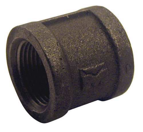 1/2" FPT x 1/2" FPT Black Iron Coupling - 47820