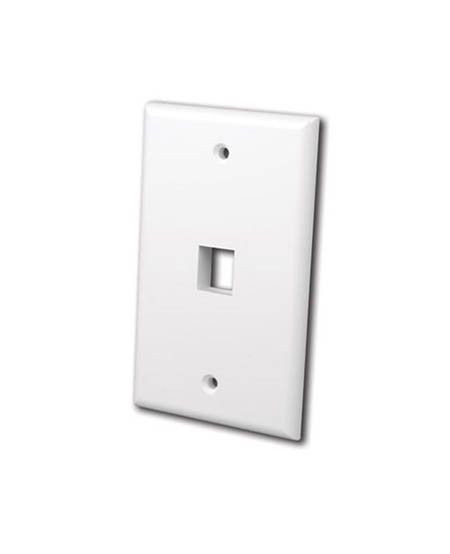 1 Port Keystone Wall Plate: Iv - 820001