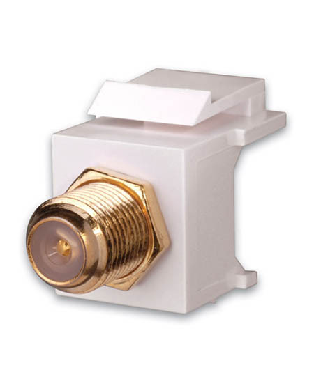Coax Keystone Insert: White - 820428SPX