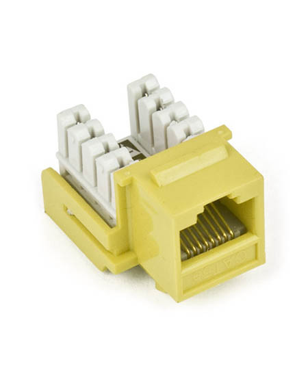 Cat5E Keystone: Yellow - 820554