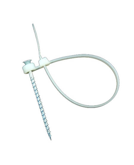 8" Screw Mount Cable - White