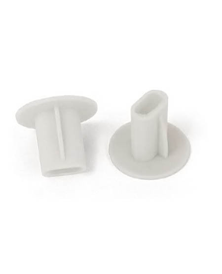 Dual Feed-through Coax Bushings - White