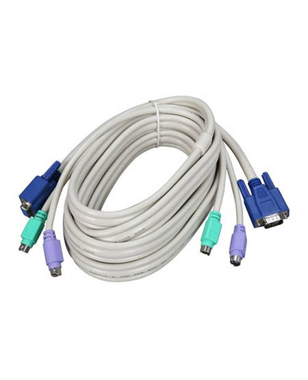 10Ft Kvm Cable 3 In 1 Ps2 M/F - KVM-10MF