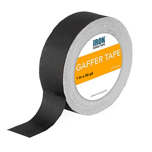 1" x 60" Black Gaffers Tape