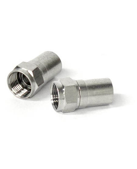 RG6 Radial F-Connector - (100 Pack)