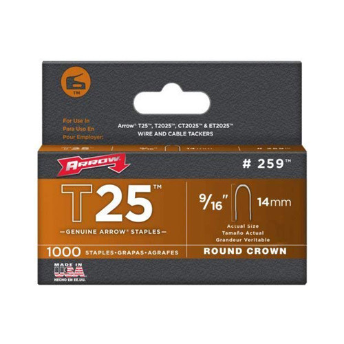 9/16" T25 Staples (Box Of 1000)