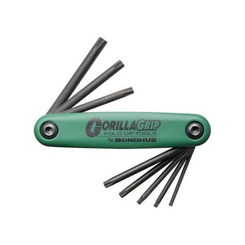 GorillaGrip Set of 8 Star Fold-up Keys - Sizes T9-T40