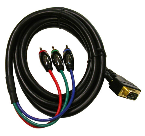 Vga To Component Cable: 6Ft - VGA-3RCA-6X