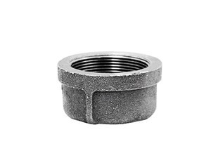 1/2" FPT Black Malleable Iron Cap