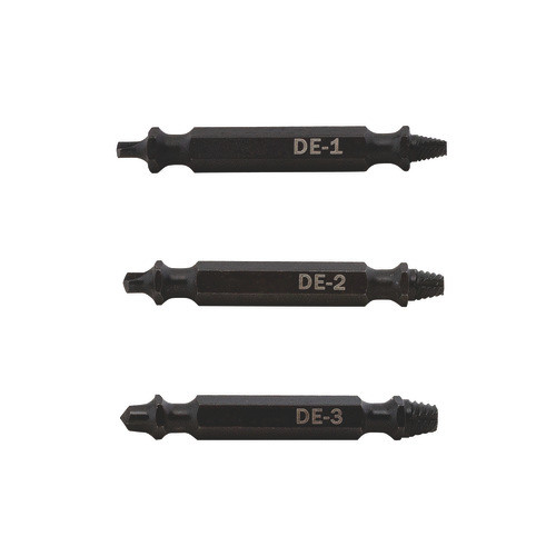 High Speed Steel Double-Ended Screw Extractor Set 3 pc.