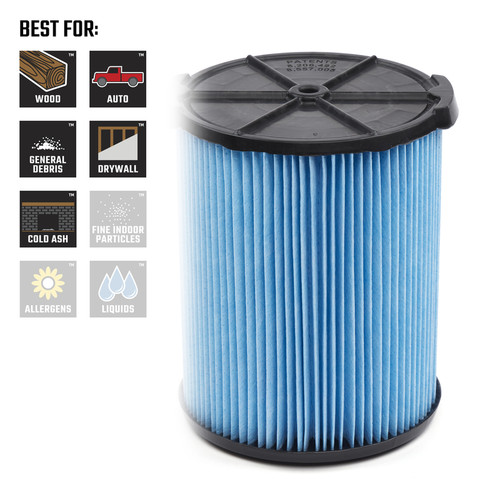 Craftsman 6.88 in. L x 6.88 in. W Wet/Dry Vac Filter