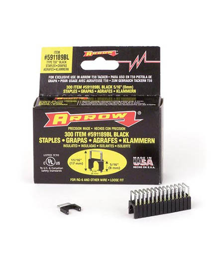 5/16 Inch T59 Staples: Box Of 300/Black