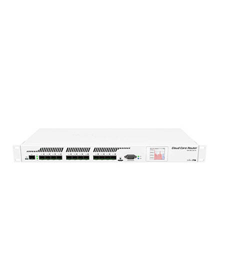 MikroTik 1U Rackmount 12xSFP Cage Router