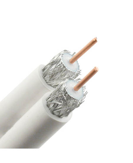 Dual RG6: White/500Ft Pull Box