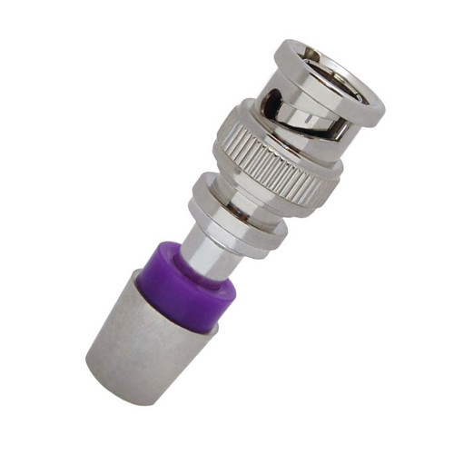 1-Piece BNC Compression Connector for 22-24 AWG Cable