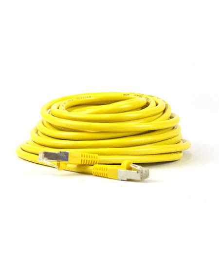 35Ft Cat6 Shielded Jumper Yellow W/Cover