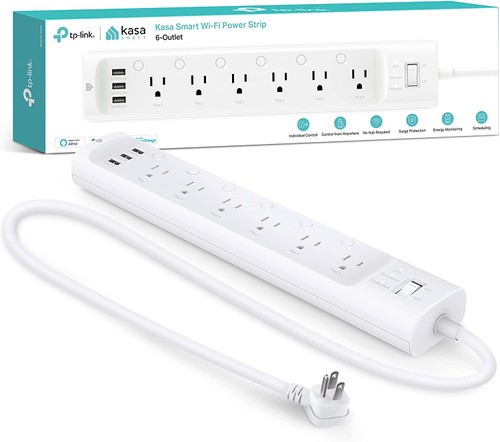 Kasa Smart Wi-Fi Power Strip, 6-Outlets
