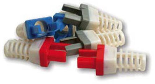 50/Pk Cat6E Boot: Blue - 100030B
