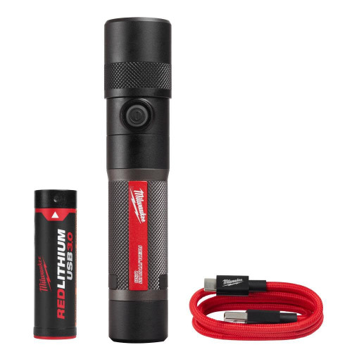 1100L USB Twist Focus Flashlight