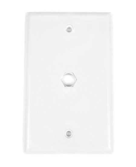 Single Gang Wall Plate - White