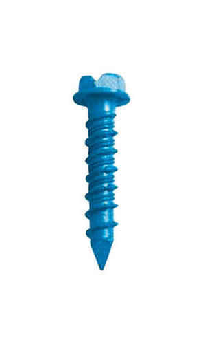 1/4 in. D X 1-1/4 in. L Steel Hex Head Concrete Screw Anchor - 75 Pack