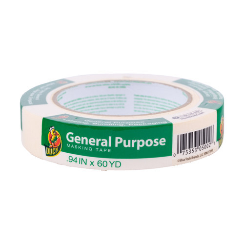 Duck 0.94 in. W X 60 yd L Beige Regular Strength Masking Tape
