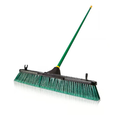 24" Push Broom with Handle