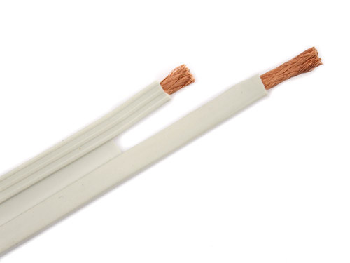 16/2 Flat Speaker Wire 10M Whi - 15-FSC-162-10M