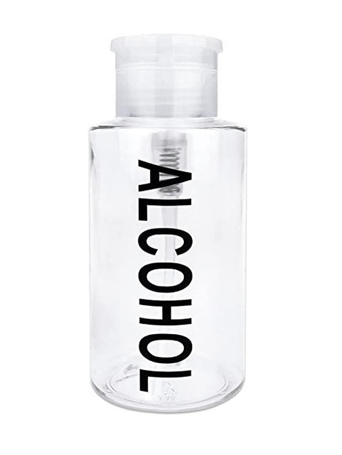 Plastic Pump Alcohol Dispenser Bottle
