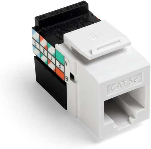 GigaMax Cat 5e QuickPort Jack, White