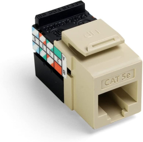 GigaMax Cat 5e QuickPort Jack, Ivory