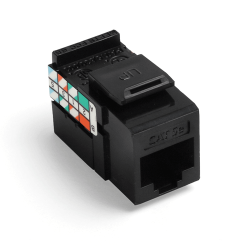 GigaMax Cat 5e QuickPort Jack, Black