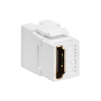 HDMI Feedthrough QuickPort Connector, White Housing