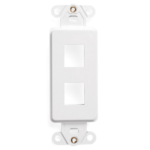 QuickPort Decora Insert, 2-Port, White