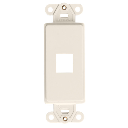 QuickPort Decora Insert, 1-Port, Light Almond