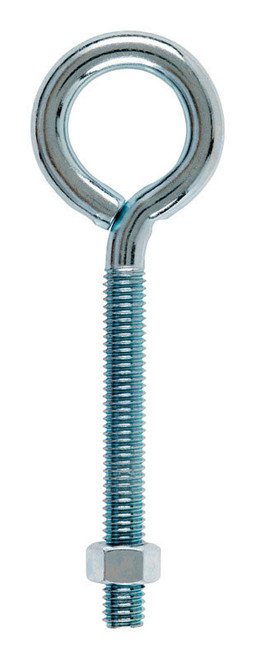 3/8 in. X 5 in. L Zinc-Plated Steel Eyebolt Nut Included