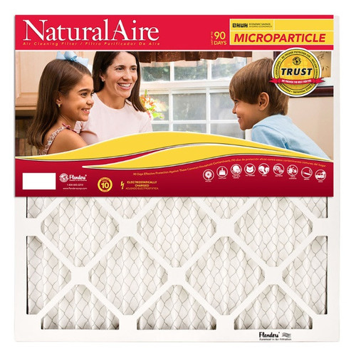 20" W X 20" H X 1" D Synthetic 10 MERV Pleated Microparticle Air Filter, 6 Pack