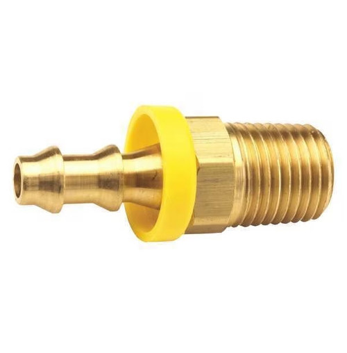 Hose Fitting Adapter Barb X Thread 1/4 in Hose I.D, 3/8"-18 Thread
