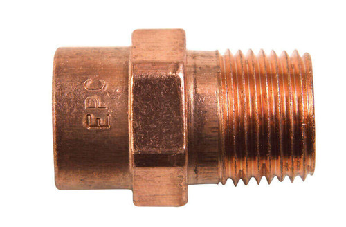 1/2 in. Copper X 3/8 in. D MIP Copper Pipe Adapter