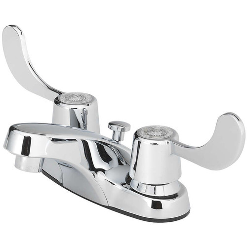 Chrome Two-Handle Bathroom Sink Faucet 4 in.