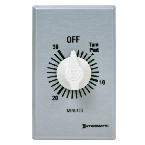 Indoor Spring Wound Timer Silver