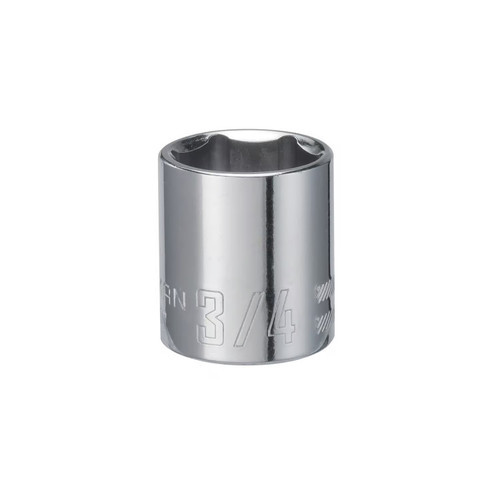 3/4 in. X 3/8 in. Drive SAE 6 Point Standard Shallow Socket