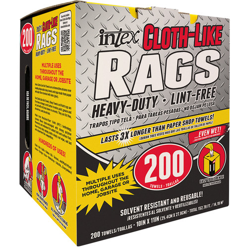 Rags In A Box - White (200 Pack)