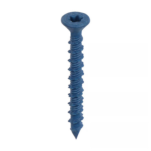 3/16 in. in. X 1-3/4 in. L Star Flat Head High/Low Concrete Screws - 75 Pack