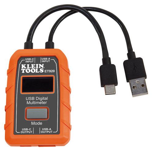 USB Digital Meter with USB-A and USB-C
