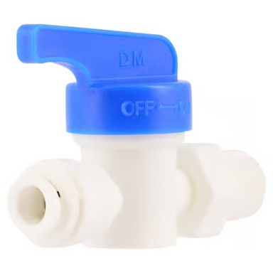 1/4 in. Push-Fit X 1/4 in. Push Polystyrene Straight Valve