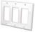 3-GANG DECORA TRIM RING, IVORY - 820503
