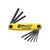 5/64" - 1/4" Gorilla grip Fold-Up Tool, 9-Piece Hex Set, SAE