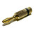 Gold Banana Plug Connector - Black