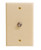 3Ghz Single F Wall Plate - Ivory